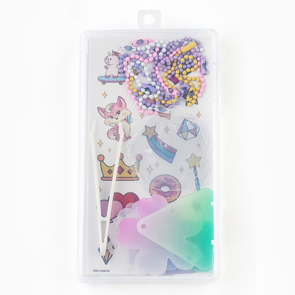 Набор для создания акриловых брелоков с наклейками