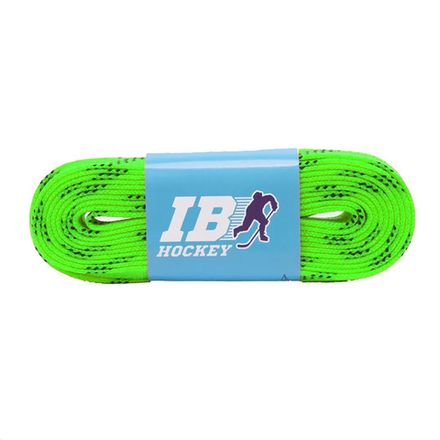 Шнурки для коньков IB Hockey с пропиткой, HLIB274LM, полиэстер, 274см, лайм