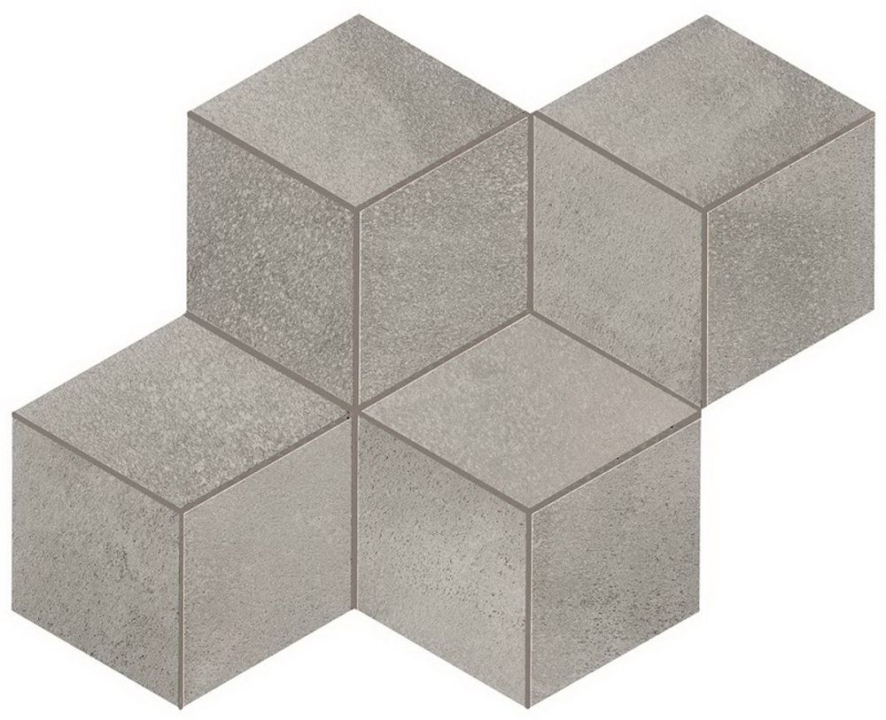 Мозаика ATLAS CONCORDE BLAZE Aluminium Mosaico Esagono Matt