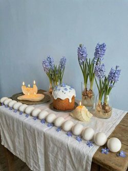 Свеча интерьерная "Тыква" белого цвета