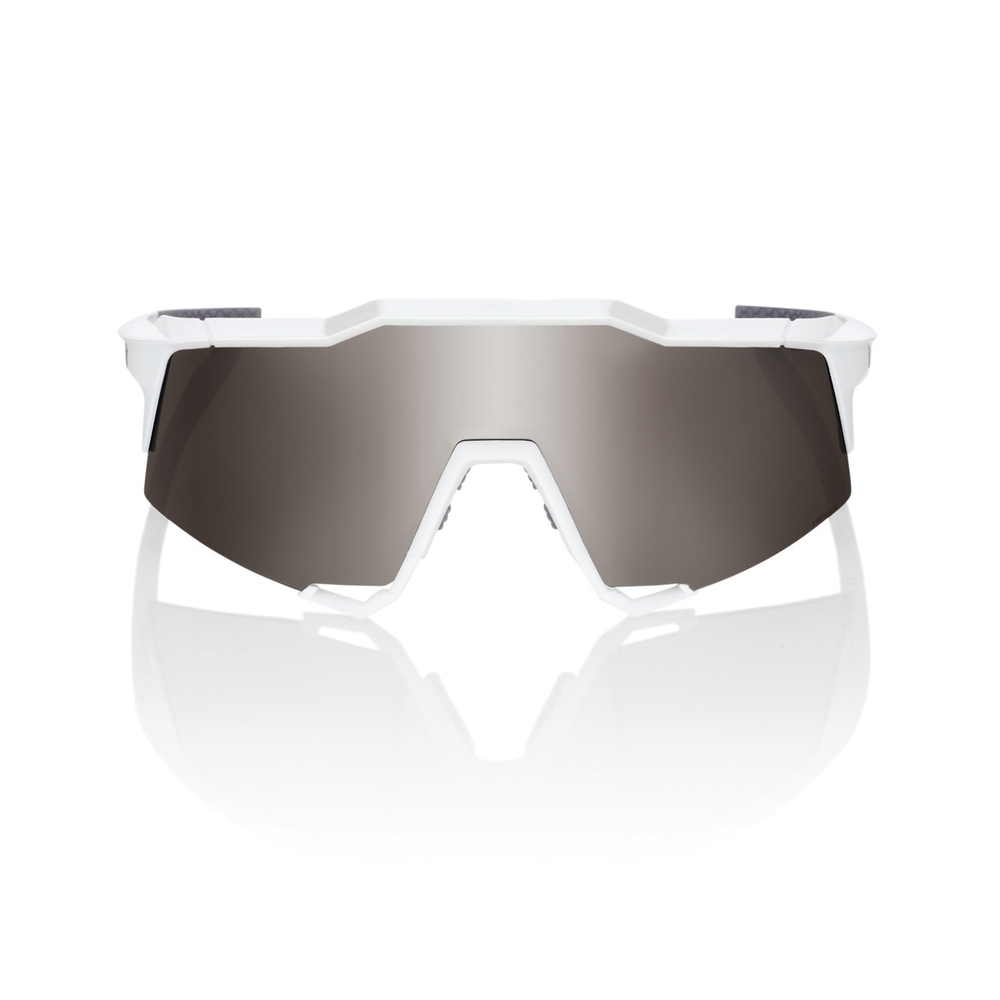 Спортивные очки с диоптриями 100% Speedcraft / Matte White / HiPER Silver Mirror Lens