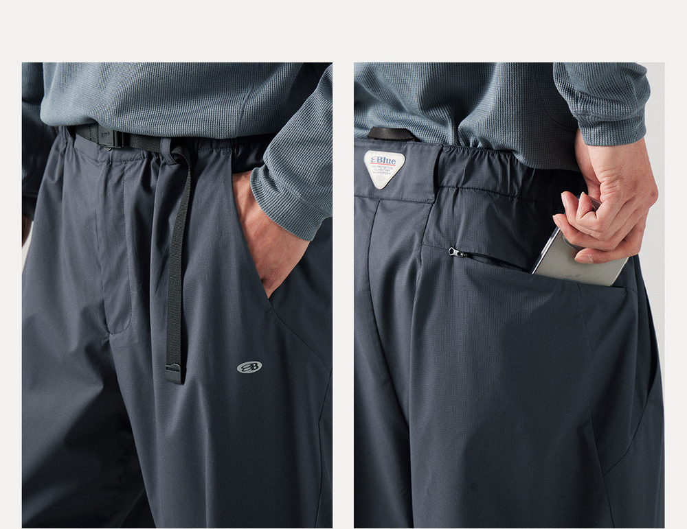 Брюки Nothomme Blue Spring/Summer New MICROFT Breathable Moisture-Permeable Suit Pants Floating Grid Sun-Protective Water-Repellent Lightweight