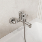 Смеситель для ванны 35к IDDIS AIGBC00i02WA "Aiger" без душ. аксессуаров, ХРОМ матовый