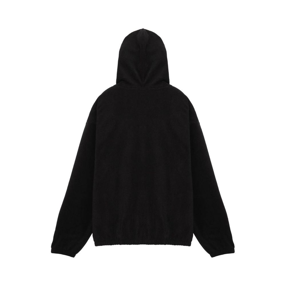 Худи Смерч оверсайз на молнии Флиска #7 черное