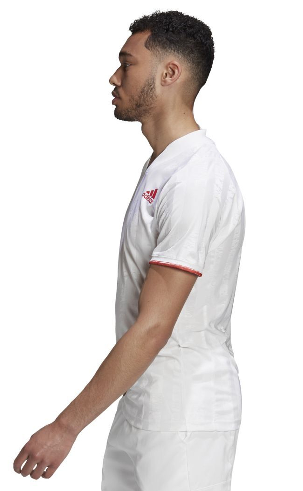 Теннисная футболка Adidas Freelift Tee ENG M - white/scarlet