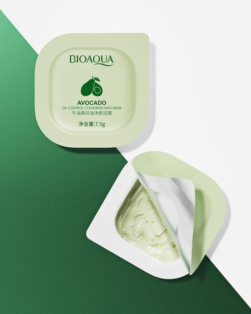 Глиняная маска для лица с авокадо