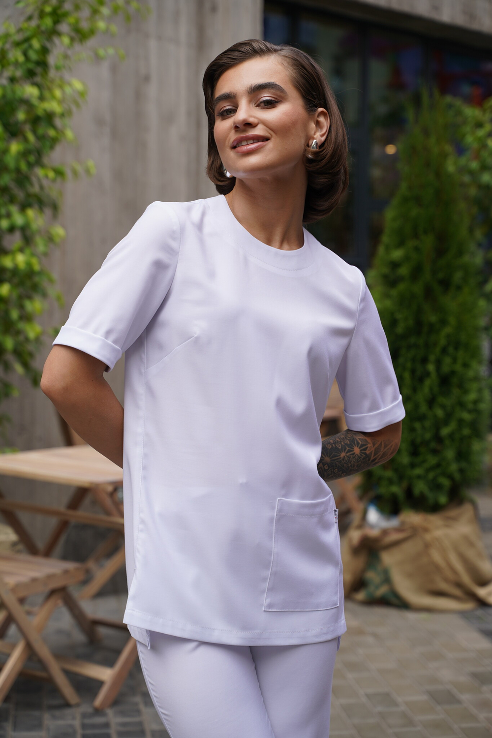 Блуза медицинская женская | Бл-382 статус премиум