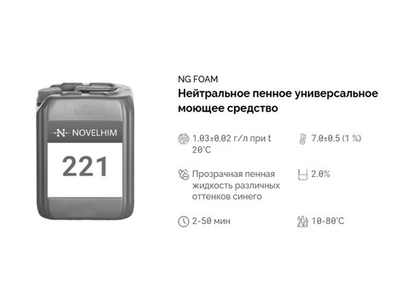 221 NG Foam Нейтральное универсальное моющее средство. Канистра 20л.