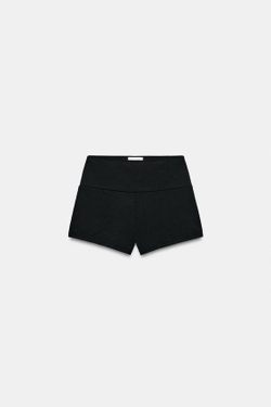 ZARA ШОРТЫ МИНИ, ЧЕРНЫЙ