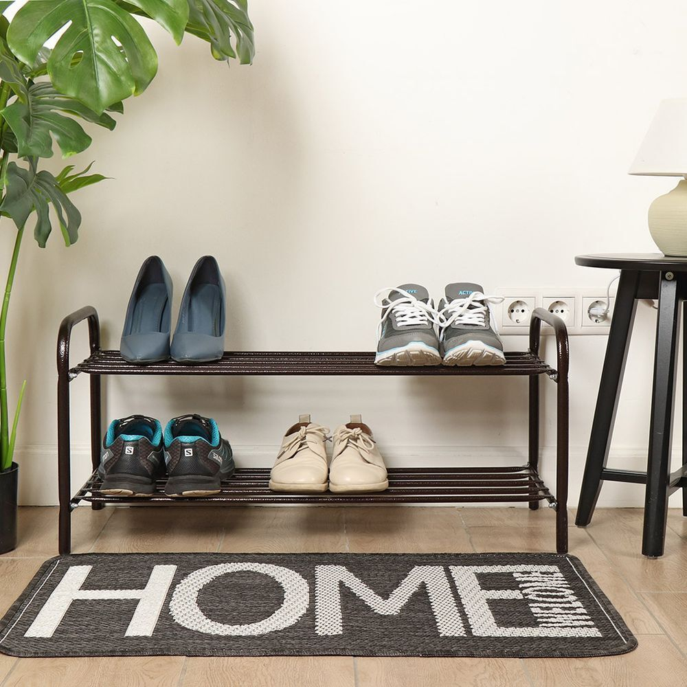 Полка для обуви, мет-л, 2 секц, 80х33х36 см, медный антик, Nika, ЭТК2/А