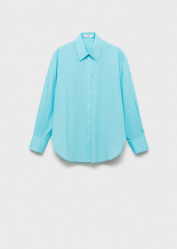 Объемная рубашка из поплина