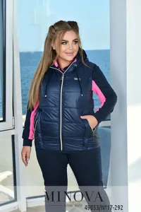 Костюм 17-292-малиновый- синий Minova