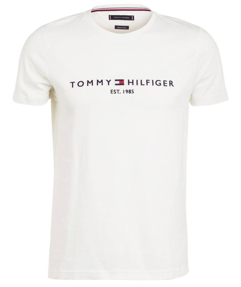 Футболка мужская теннисная Tommy Hilfiger Core Tommy Logo Tee - snow white