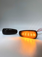 Повторители поворота на крыло диодные черные тонированные для Лада Приора, Калина 2 шт