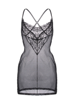 Комбинация Erolanta Lizaveta с бретелями крест-накрест черная 46-48