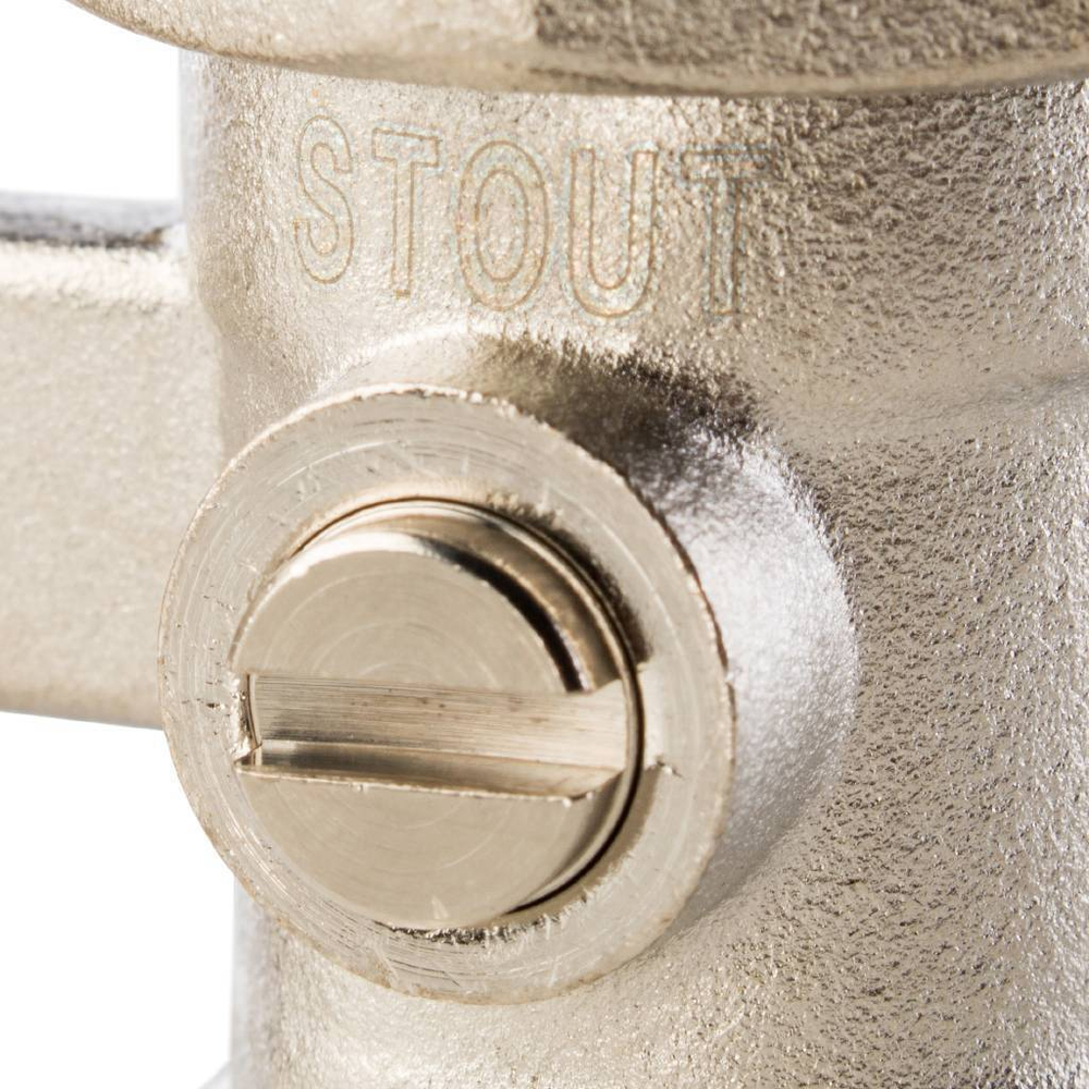 STOUT Узел нижнего подключения радиатора для двухтрубной системы прямой 3/4