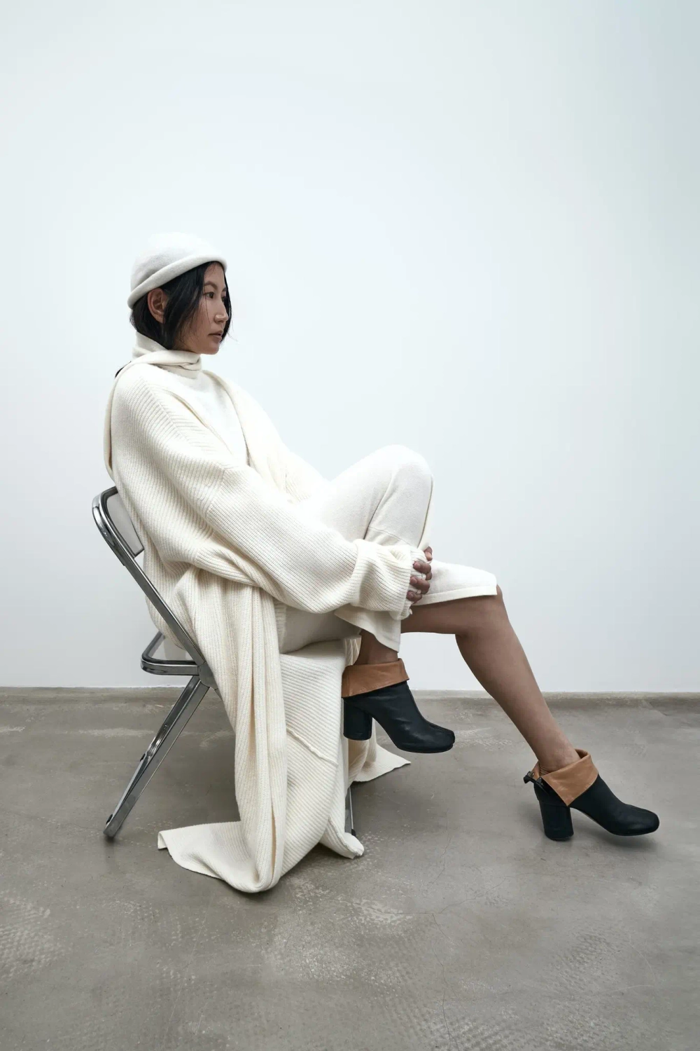 Кардиган макси из шерсти мериноса