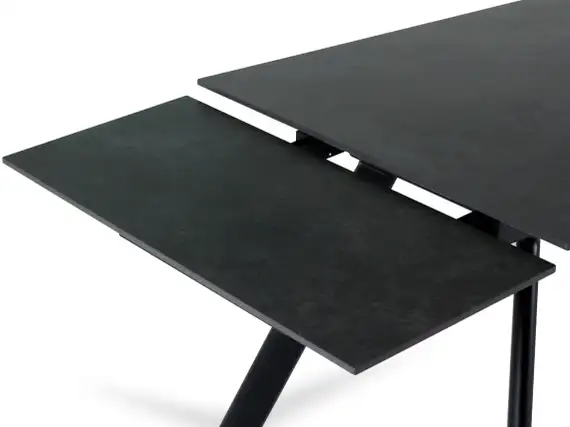 Раскладной стол Bronte, 160-240х90 см, черная керамика