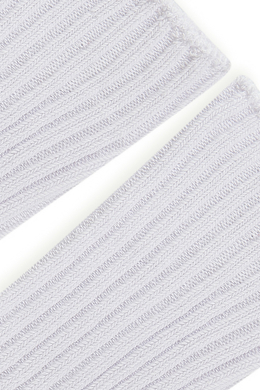 Носки удлинённые из хлопка Белый