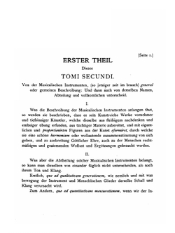 Syntagma. Teil 2 Von Den Instrumenten. Wolfenbüttel 1618 | Michael Praetorius