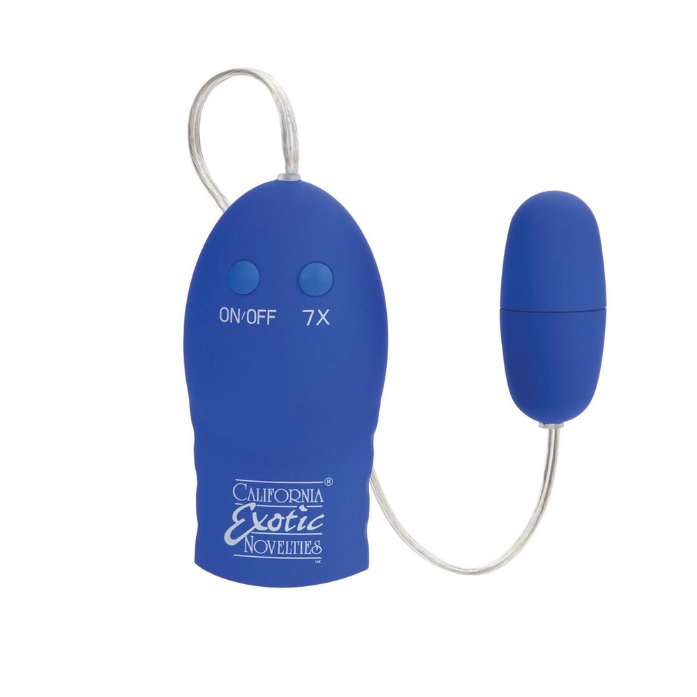 Синее многофункциональное виброяичко Power Play (Цвет: синий)