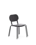 Уличный стул Brai из темно-серой оцинкованной стали