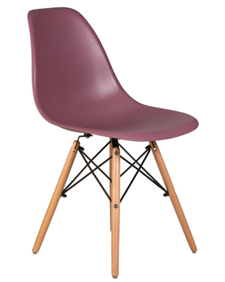 Стул обеденный DOBRIN DSW, ножки светлый бук, цвет пыльная роза (NX-P-11)