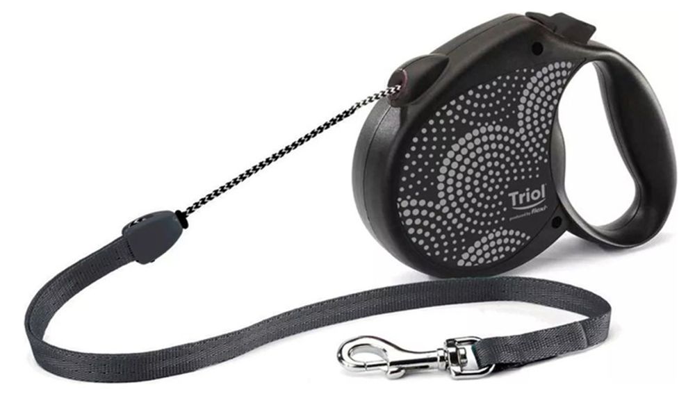 + Поводок-рулетка TRIOL Flexi Life Bubbles троссовый для собак, 20 кг 5 м (M)