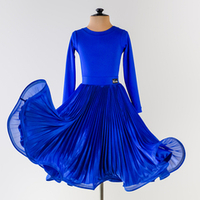 Lilia 14-02-05-C | Рейтинговое платье гофре для спортивных бальных танцев | Vasileva Dance