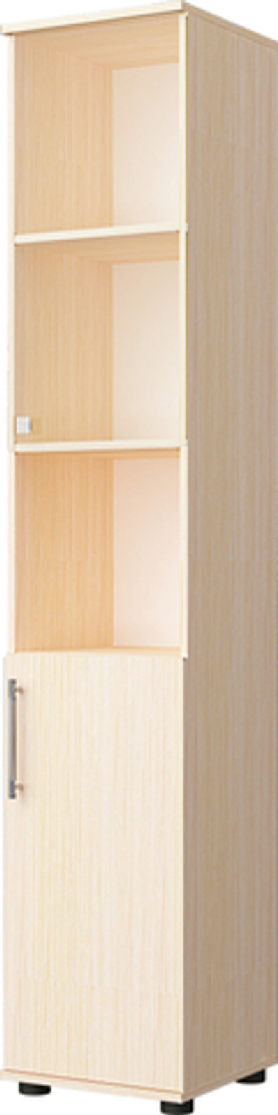 Офисный пенал полуоткрытый со стеклом А-33