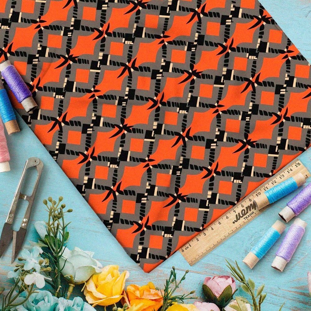 Ткань Барби коралловый рассвет