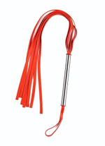 Красная плеть с металлической ручкой (Цвет: красный)