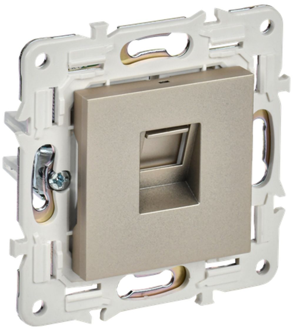 SKANDY Розетка компьютерная RJ45 кат.5E SK-K01Sh шампань IEK
