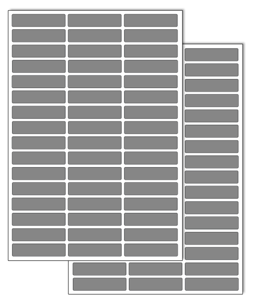 Серые виниловые наклейки для маркировки Policomprint М13, 42х10 мм. 96 шт.