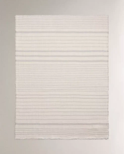 ZARA HOME ДЕТСКИЙ МУСЛИНОВЫЙ ПЛЕД, СИНИЙ