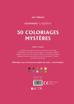 Hachette  раскраска по номерам  50 coloriages mystères