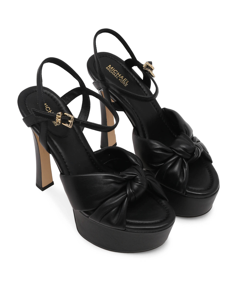 Кожаные босоножки на шпильках elena Michael Kors - черный(40S4ELHS4L)