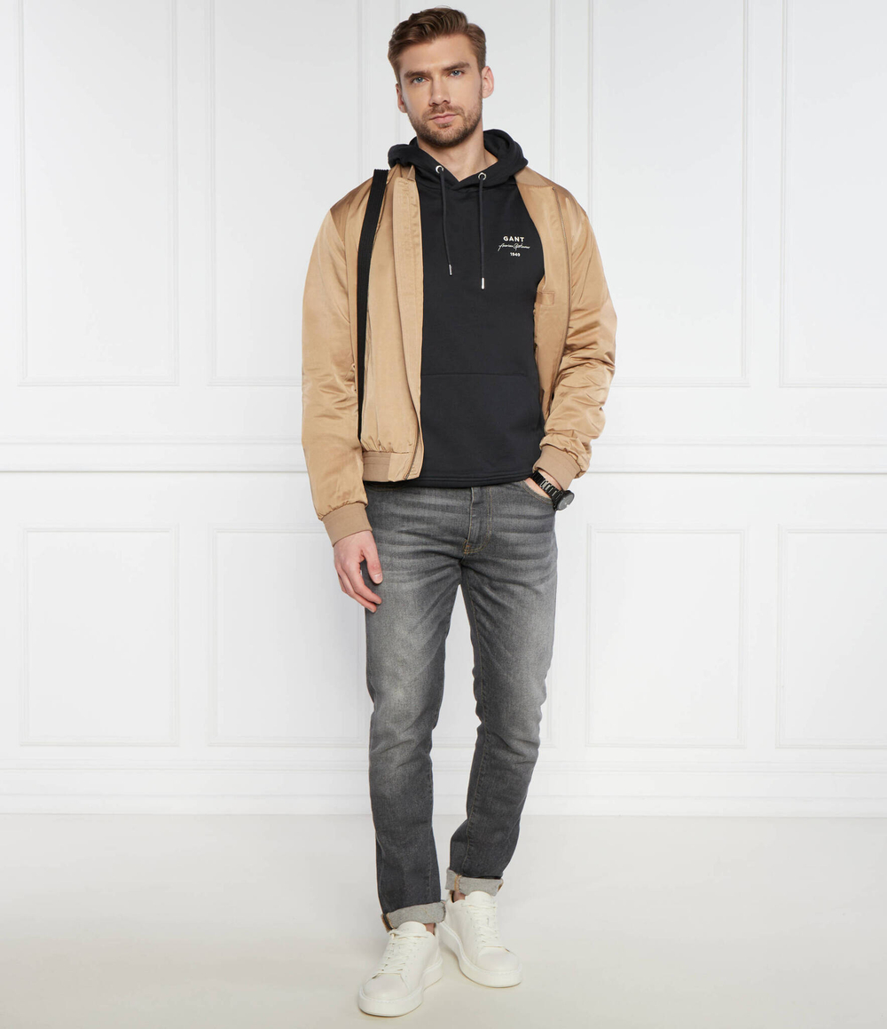 Худи TWILL Gant - черный(2037045)