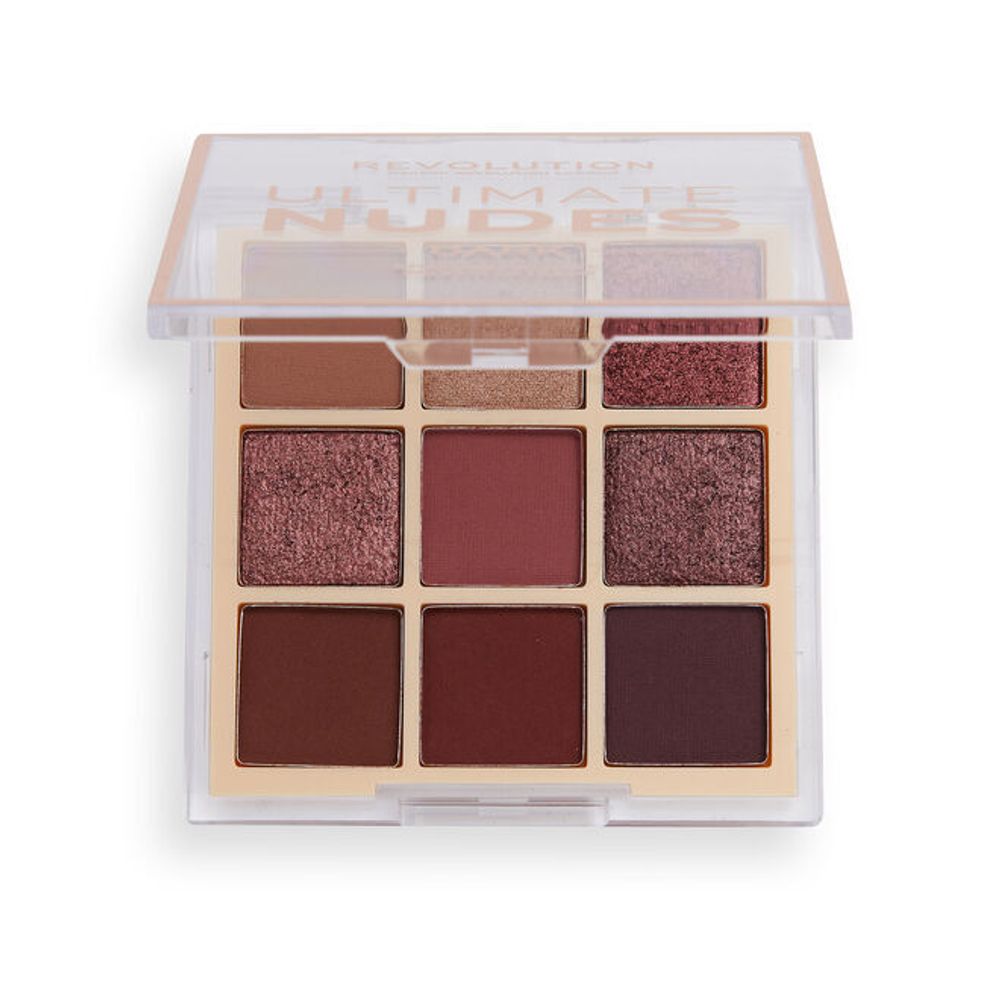 Палетка теней для век Makeup Revolution Ultimate Nudes Eyeshadow Palette DARK