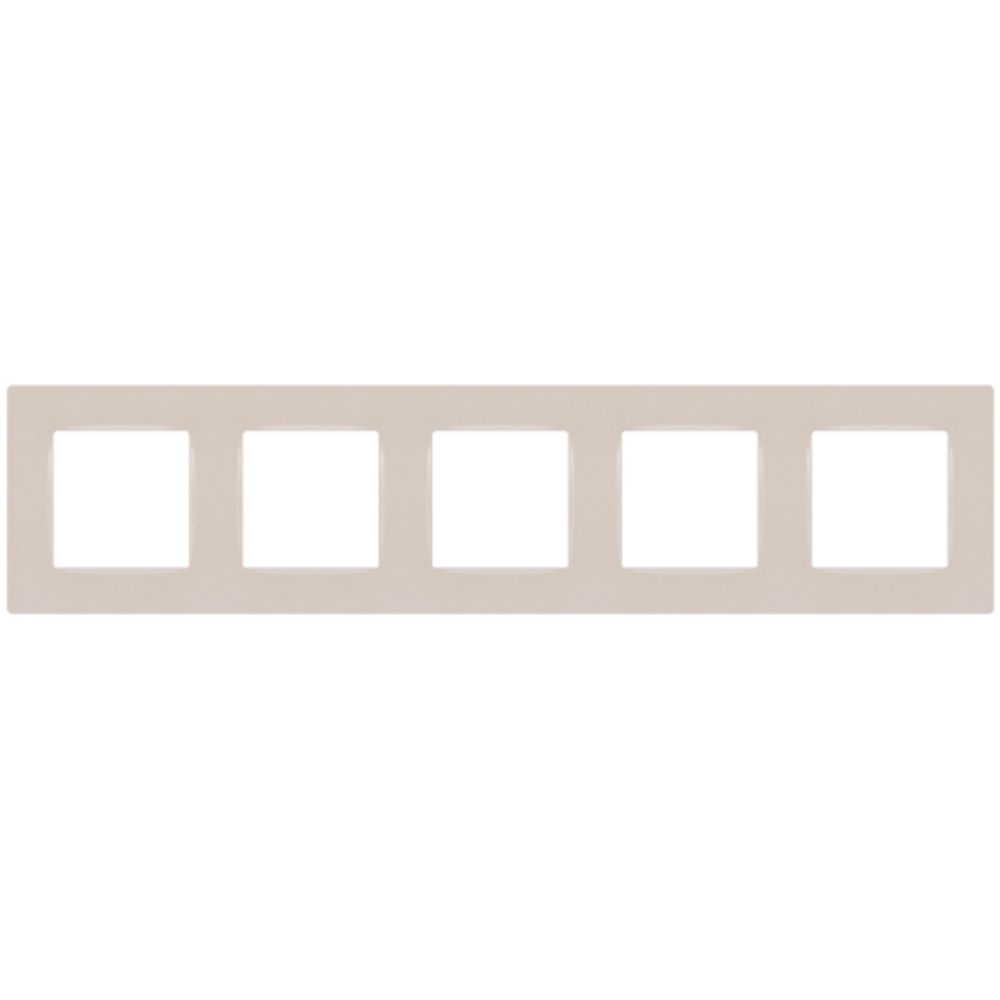 Рамка для розеток и выключателей ЭРА Серия 12 12-5205-15 на 5 постов, Классик, перламутр