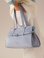 Замшевая сумка DBR Rumi mini 31400 туманно-голубой