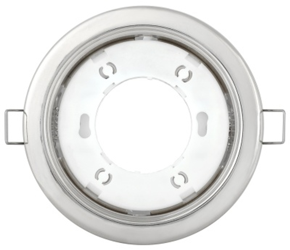 Светильник ИЭК метал встроенный хром без лампы LUVB0-GX53-1-K23