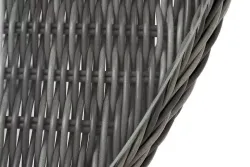 "Эспрессо" плетеный круглый стол, диаметр 118 см, цвет графит