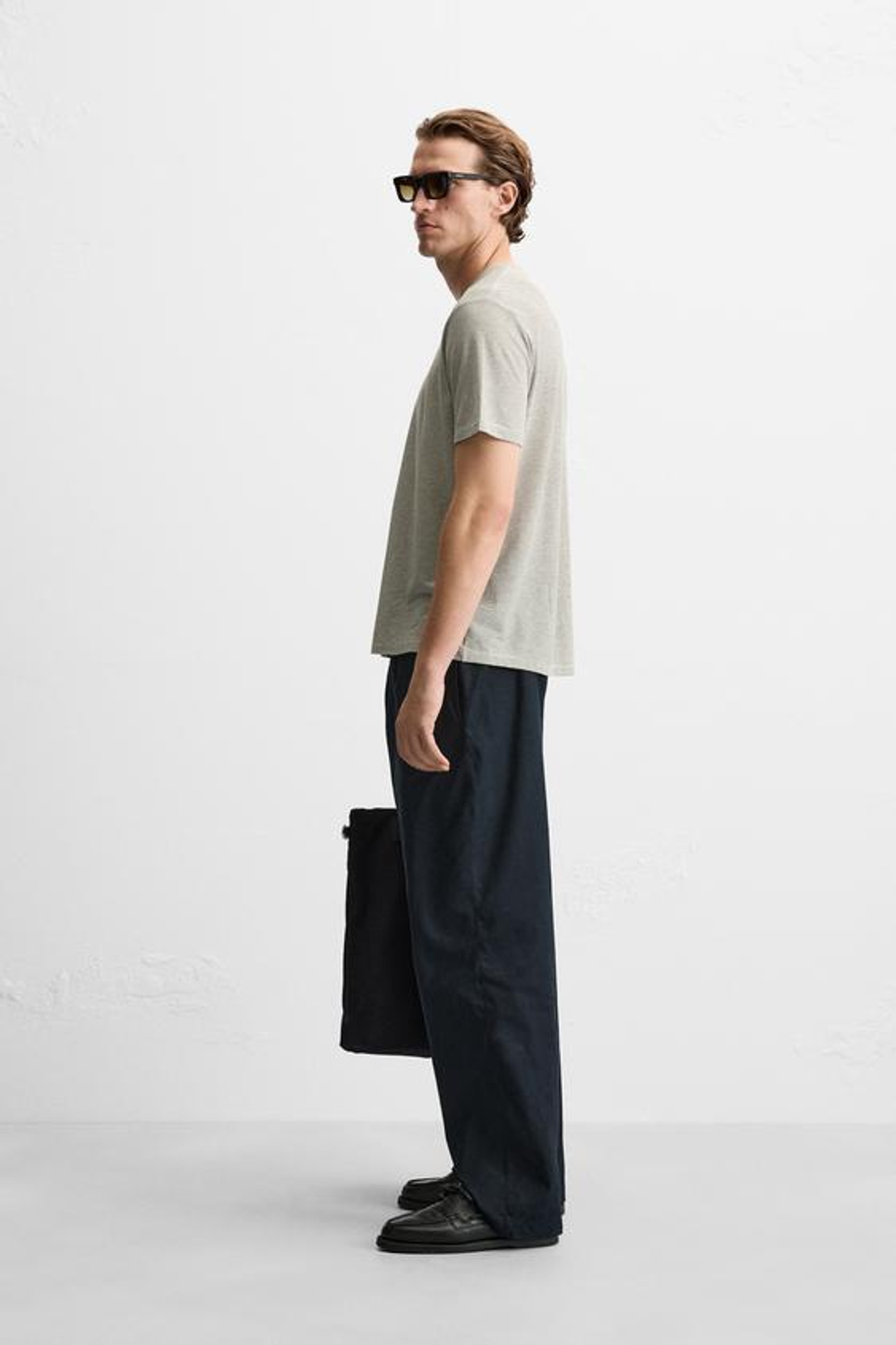 ZARA ФУТБОЛКА ИЗ РЕЛЬЕФНОЙ ТКАНИ В ПОЛОСКУ, ЭКРЮ/КОРИЧНЕВЫЙ