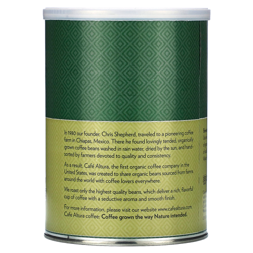 Cafe Altura, Органический кофе, молотый, темная смесь, 340 г (12 унций)