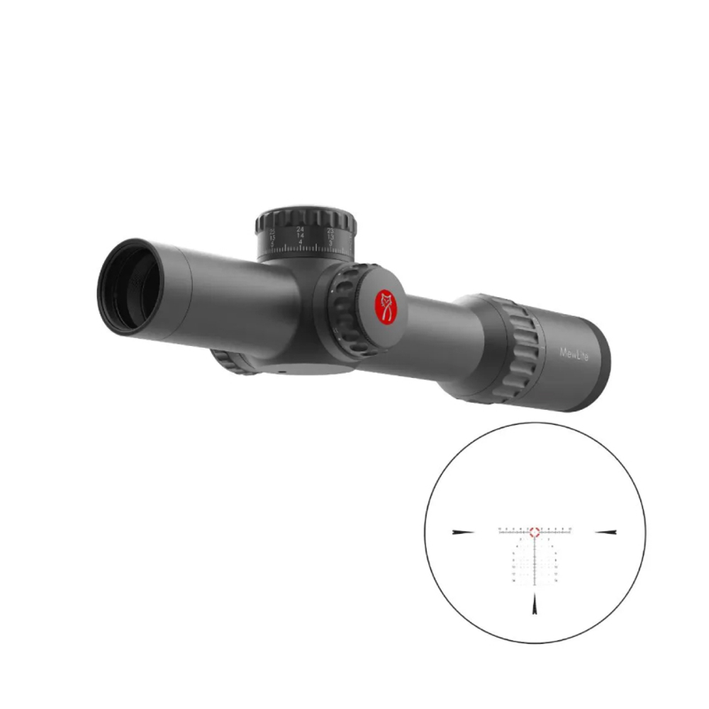 Оптический прицел Mewlite 1-10x28, FFP, 34 мм, IR, ED ( установка на Hatsan 125 / Сетка BDC / с подсветкой )