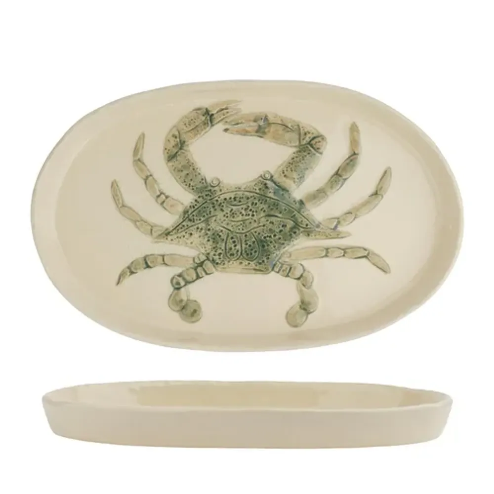 Блюдо овальное 29*18 см h2,5 см Crab Green Frutti di Mare P.L. [1]