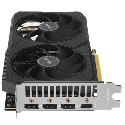 Видеокарта Видеокарта ASUS GeForce RTX 3050 Dual V2 OC Edition 8GB GDDR6 128bit DP/DVI/HDMI (DUAL-RTX3050-O8G-V2)RTL