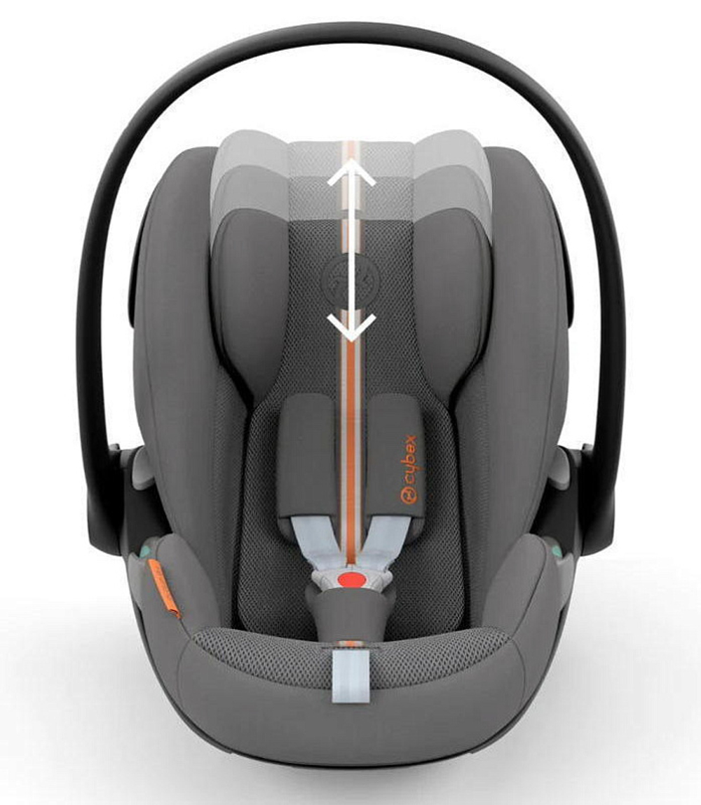 Коляска 3 в 1 Cybex Priam IV Rosegold и автокресло Cloud G i-Size Lava Grey Plus Leaf Green