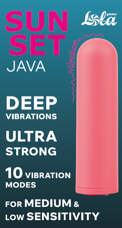 Перезаряжаемая Вибропуля Java Sunset Orange
